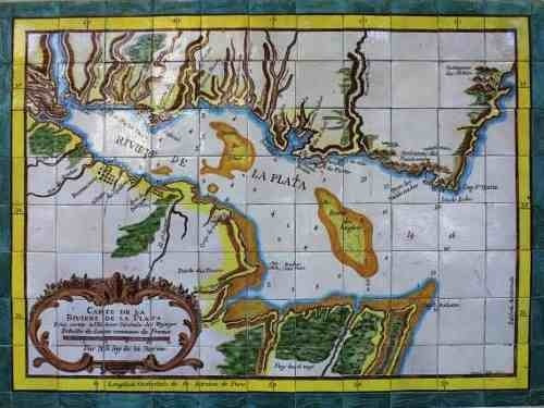 Lámina 45x30 Cm. - Mapa Del Rio De La Plata En 1740