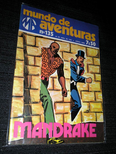 Mandrake - Mundo De Aventuras - Ano 1976 - Ótimo  - Heroishq