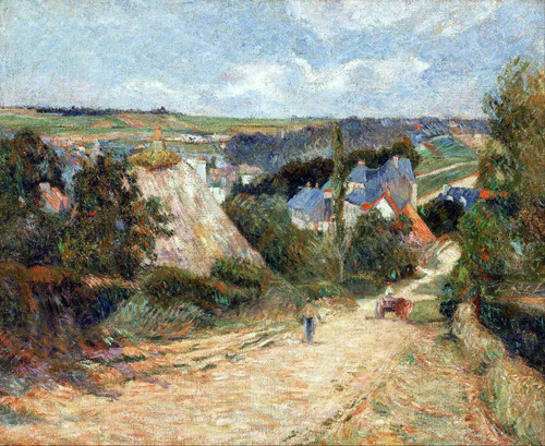 Lienzo Canvas Arte Impresionismo Gauguin Camino Villa Osny 