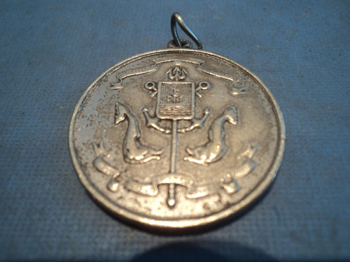 Medalla Prefectura Naval Argentina Plata Oro Escudo Triton