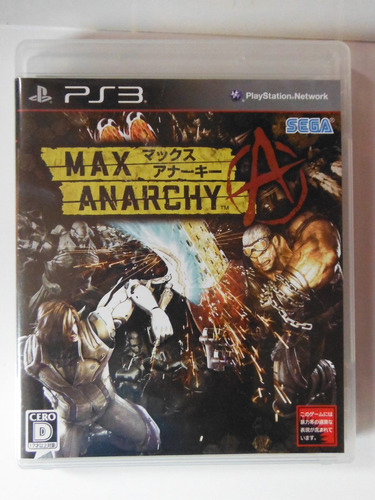 Ps3 Playstation Max Anarchy Videogame Accion Japones