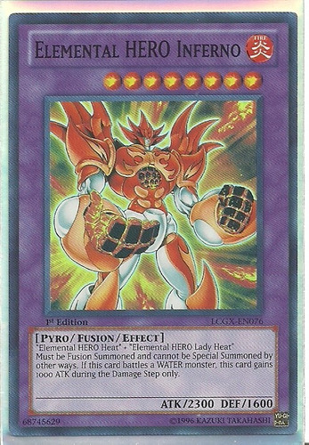 Elemental Hero Inferno - Super Rare Lcgx-en076