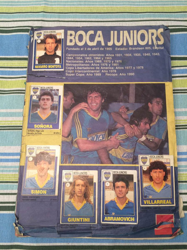 Boca Album Coca Cola Futbol 92 Completo!! Muy Raro!!!