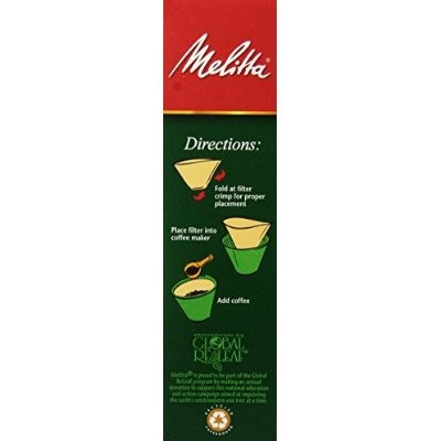 Melitta Cono Filtros De Café Natural De Brown No. 4 Filtros