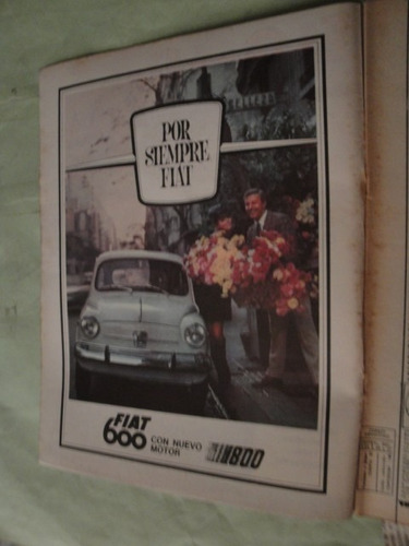 Publicidad Fiat 600 Año 1968