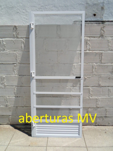 Imagen 1 de 1 de Puerta Mosquitero De Aluminio Blanca 80 X 200