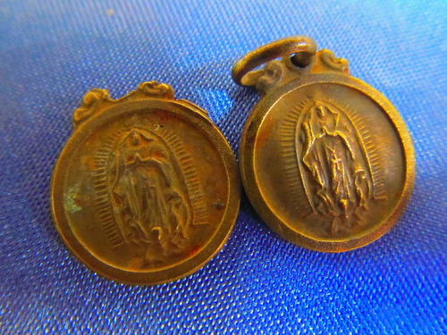 El Arcon Medallas Religiosa Virgen Mediana Lote X 2 380 71