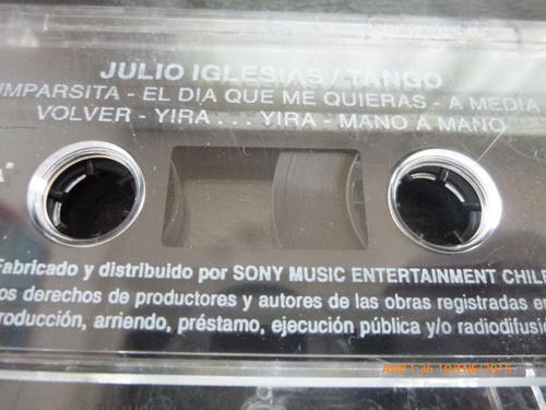 Cassette Original De Julio Iglesias Tango (382