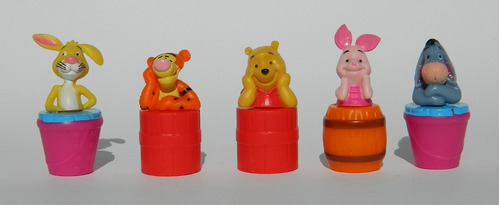 Coleccion De Winnie Pooh Tipo Huevo Kinder 5 Figuritas