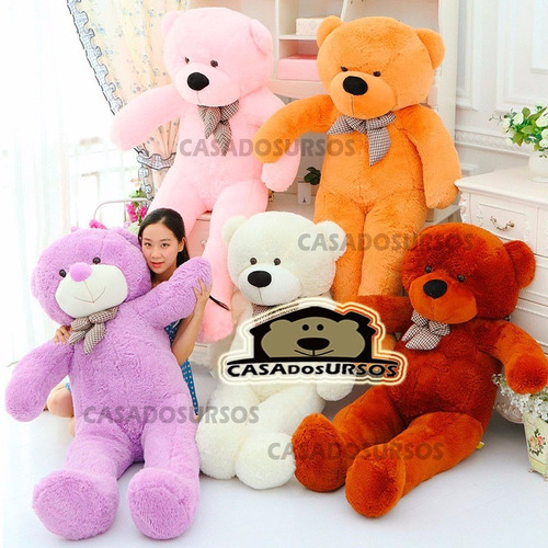 Urso Gigante De Pelucia Teddy Bear - 1,40 Mt  #frete Grátis#