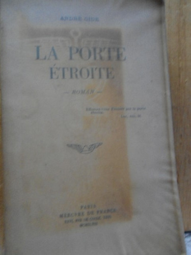 La Porte Etroite André Gide