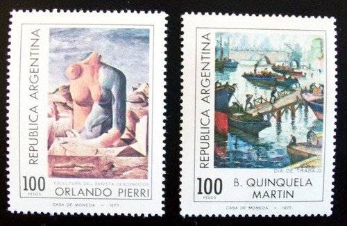 Argentina Arte, Serie Gj 1811-2 Plástica Argen 78 Mint L4026