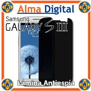 Lamina Protector Pantalla Antiespia Samsung S3 I9300 Siii