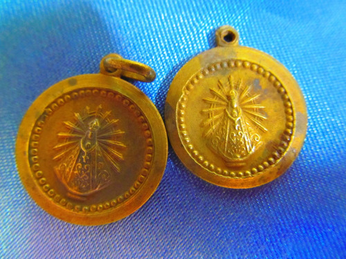 El Arcon Medallas Religiosas Virgen De Lujan Lote X2  380 64