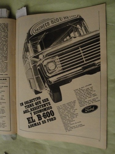 Publicidad Ford Colectivo F-600 Año 1968