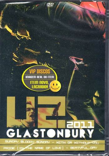 Dvd U2 Glastonbury Live 2011 - Novo Lacrado Raro