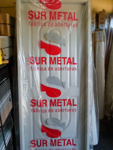 Imagen 2 de 4 de Puerta Chapa Doble Faz Inyectada Ciega 80 X 200