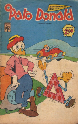 O Pato Donald Nº 1300 De 08-10-1976 Imagens Da Revista