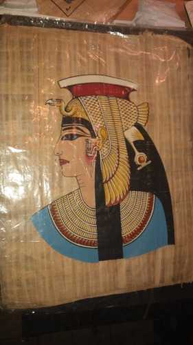 5 Papiros Egipcios Originales Pintados A Mano