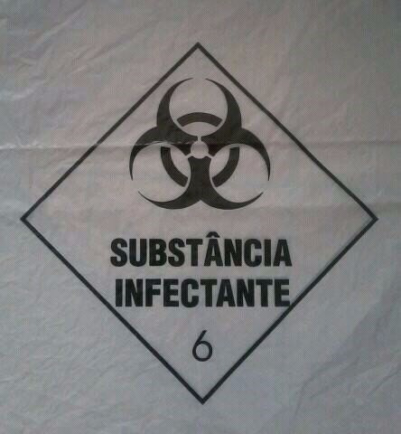 Imagem 3 de 3 de Saco De Lixo Infectante 60 Litros Branco