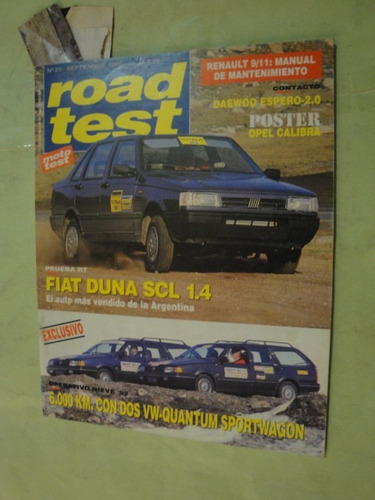 Road Test 23 Fiat Duna Daewoo Espero Cadillac Harley Davidso (Usado)