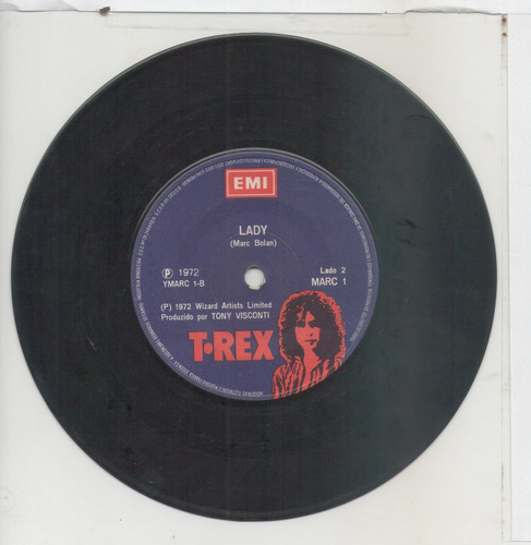 Compacto T.rex - Metal Guru - Lady - 1972 Emi (Usado)