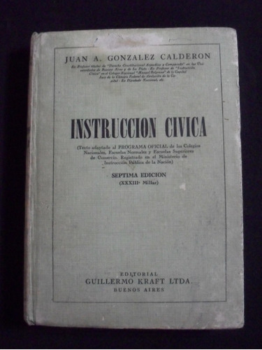 Instruccion Civica Juan A Gonzalez Calderon