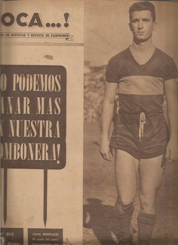Revista / Boca...! / Nº 315 / 1948 / Tapa Juan Bendazzi