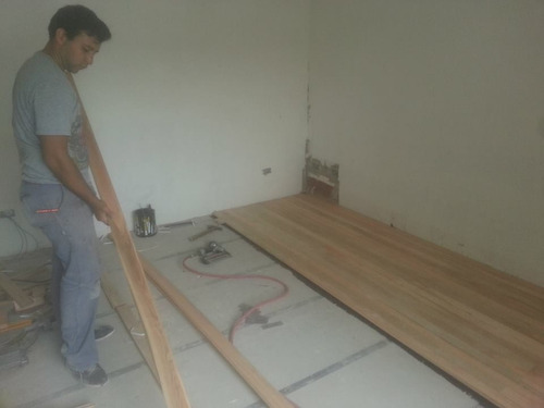 Colocacion De Piso De Madera Aukalipto Grandis