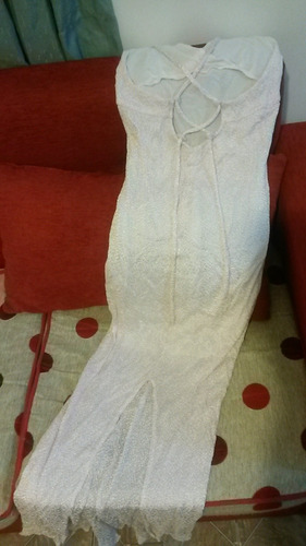 Vestido De Hilo De Seda Largo Y Tapado Haciendo Juego