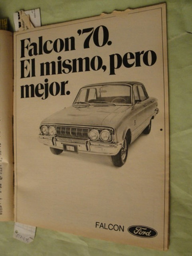 Publicidad Ford Falcon Año 1970