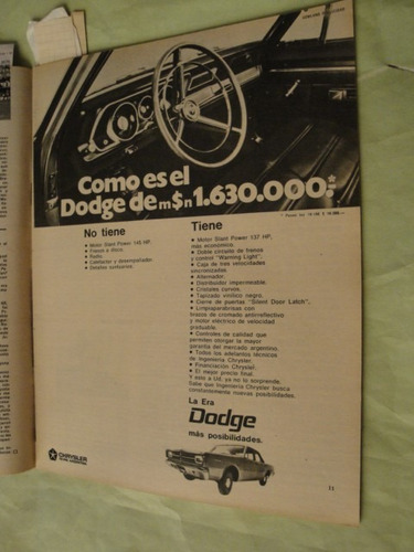 Publicidad Dodge Polara Año 1970