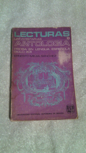 Libro Lecturas Universitarias, Ernesto Mejía Sánchez.
