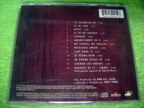 Imagen 6 de 6 de Eam Cd Cristian Castro Lo Mejor De Mi 97 Quinto Album Studio