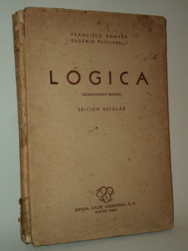 Logica Y Nociones Teoria Del Conocimiento Romero Pucciarelli
