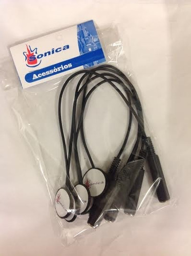 Kit Captador/sensor C/5 Trigger Sonica P/ Bateria, Percussao