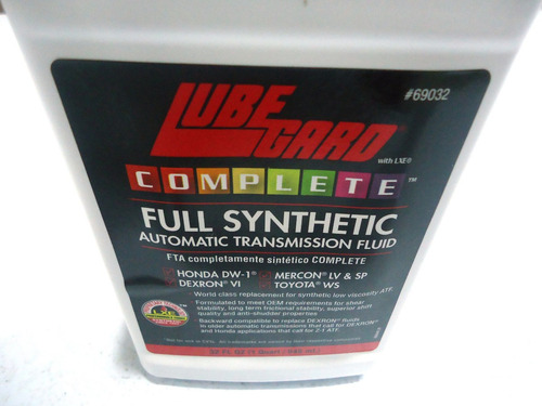 Aceite Caja Automatica Ws Toyota /mercon 6/ Dexron 6/ Atf +4