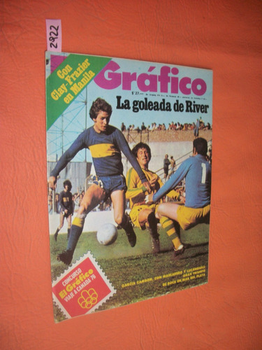 El Grafico 2922 Año 1975 La Goleada De River - Aldosivi Boca