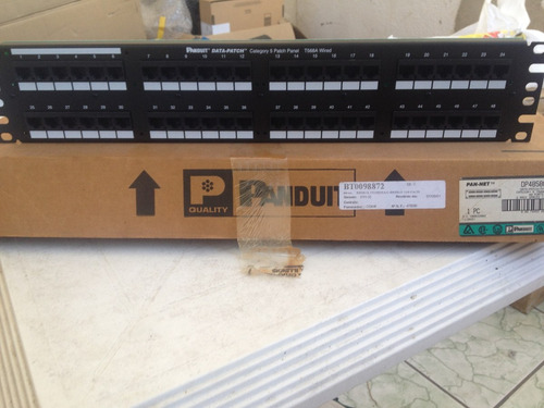 Patch Panel 48 Portas Cat5 - Dp48588110a - Panduit