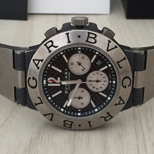Original - Bulgari Titânio 44mm Cronógrafo Ti44tach Completo