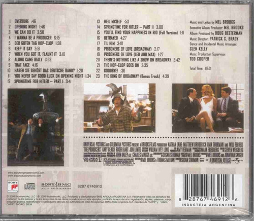 Soundtrack - The Producers (mel Brooks) - Cd Original Nuevo