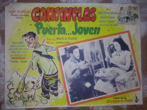 Afiche-cartel De Cine Original -  Cantinflas  Puerta, Joven