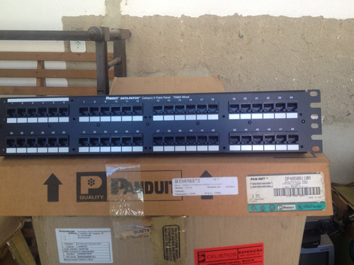 Patch Panel 48 Portas Cat5 - Dp48588110a - Panduit