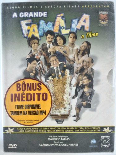 Dvd A Grande Família Filme Marieta Severo - Lacrado - 1o