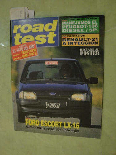 Road Test 27 Ford Escort - Renault 21 - Peugeot 106