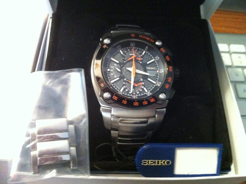 Imagen 4 de 6 de Amf44 Reloj Espectacul Seiko Sportura Flyback Mod. Spc039p1