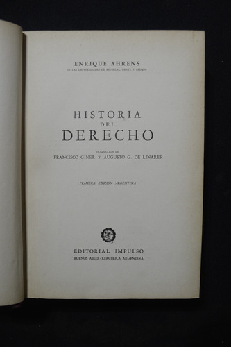 Historia Del Derecho Enrique Ahrens