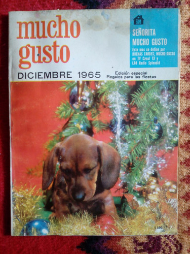 Revista  Mucho Gusto Diciembre De 1965 Edicion Especial