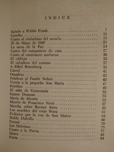 Imagen 2 de 4 de Cantos Del Hombre Y Ultimos Poemas. Jose Pedroni. Verde Rama