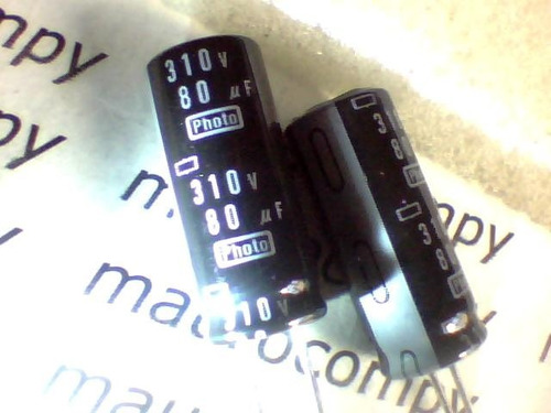 Imagem 2 de 6 de Elco 80uf X 310v Photo Flash Pct 2pç R$ 25,90*